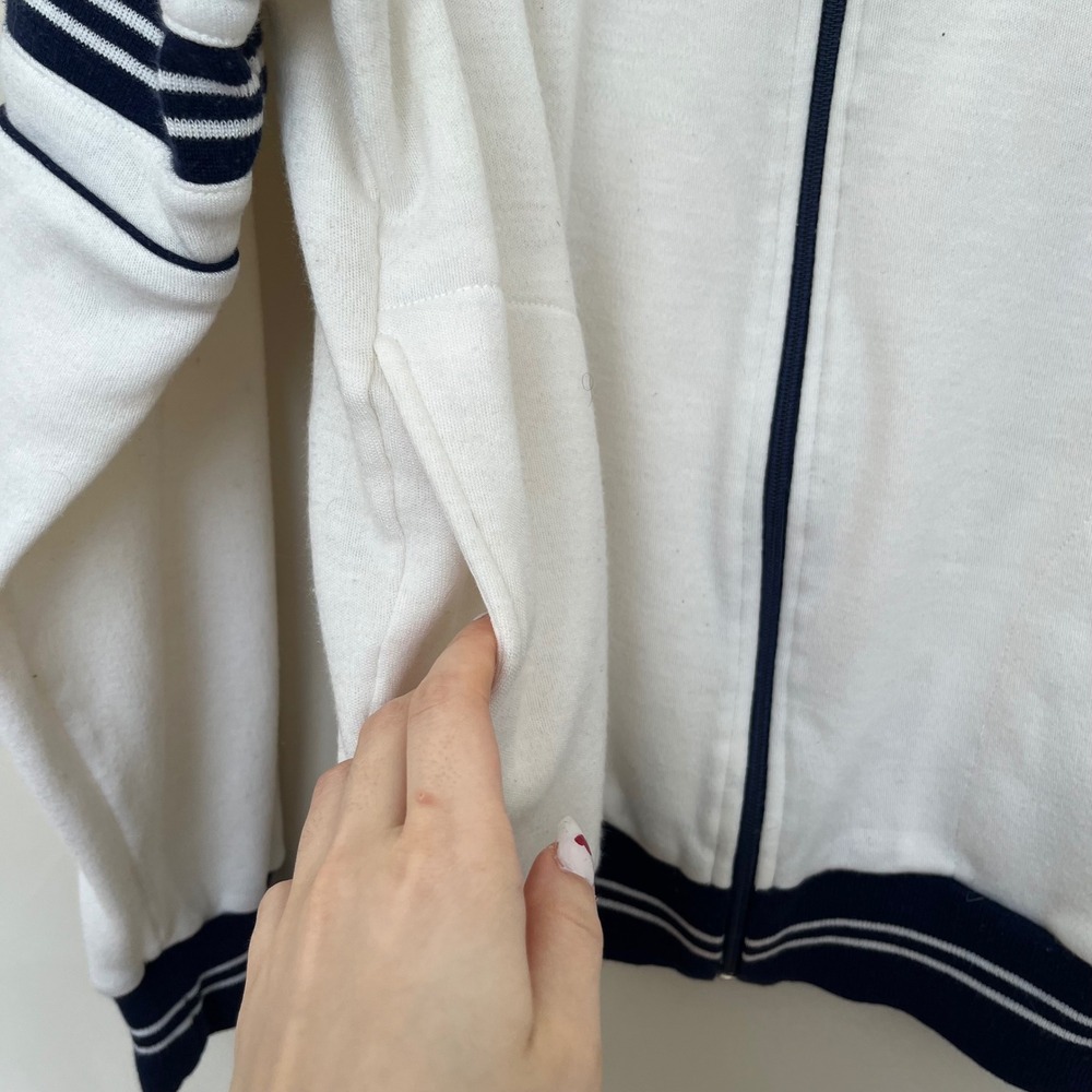 Dior White and Navy Zip-Up Performance Jacket - Picture 11 of 12